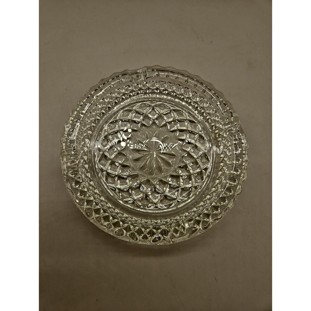 Vintage Anchor‎ Hocking Wexford Clear Glass Starburst Ashtray